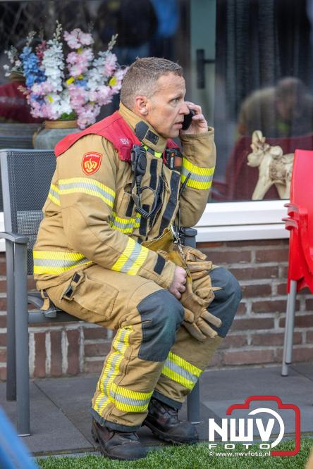 Brand in slaapkamer van woning aan de Passestraat snel geblust, oorzaak van de brand is onbekent. - &copy; NWVFoto.nl